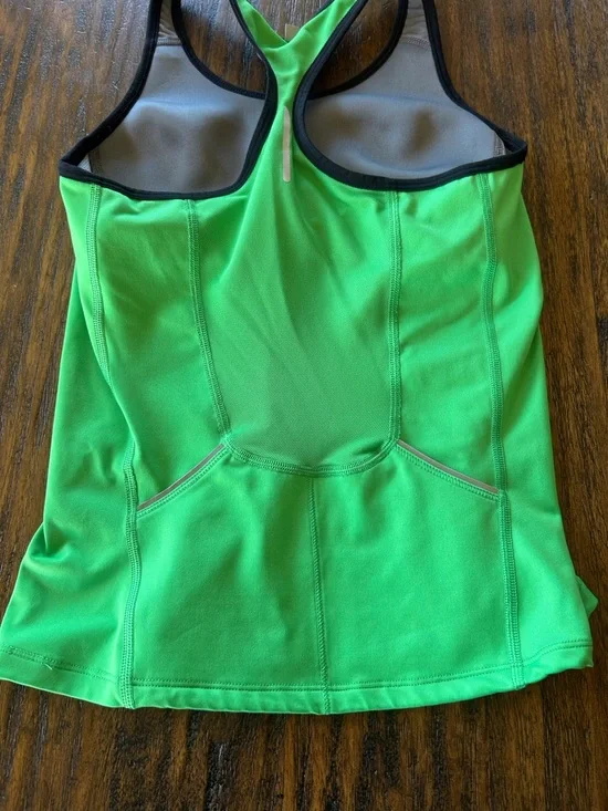 Nike Vintage Y2K Retro Sportswear Green Tennis Prep Sporty Athleisure Tank Top - Picture 7 of 9